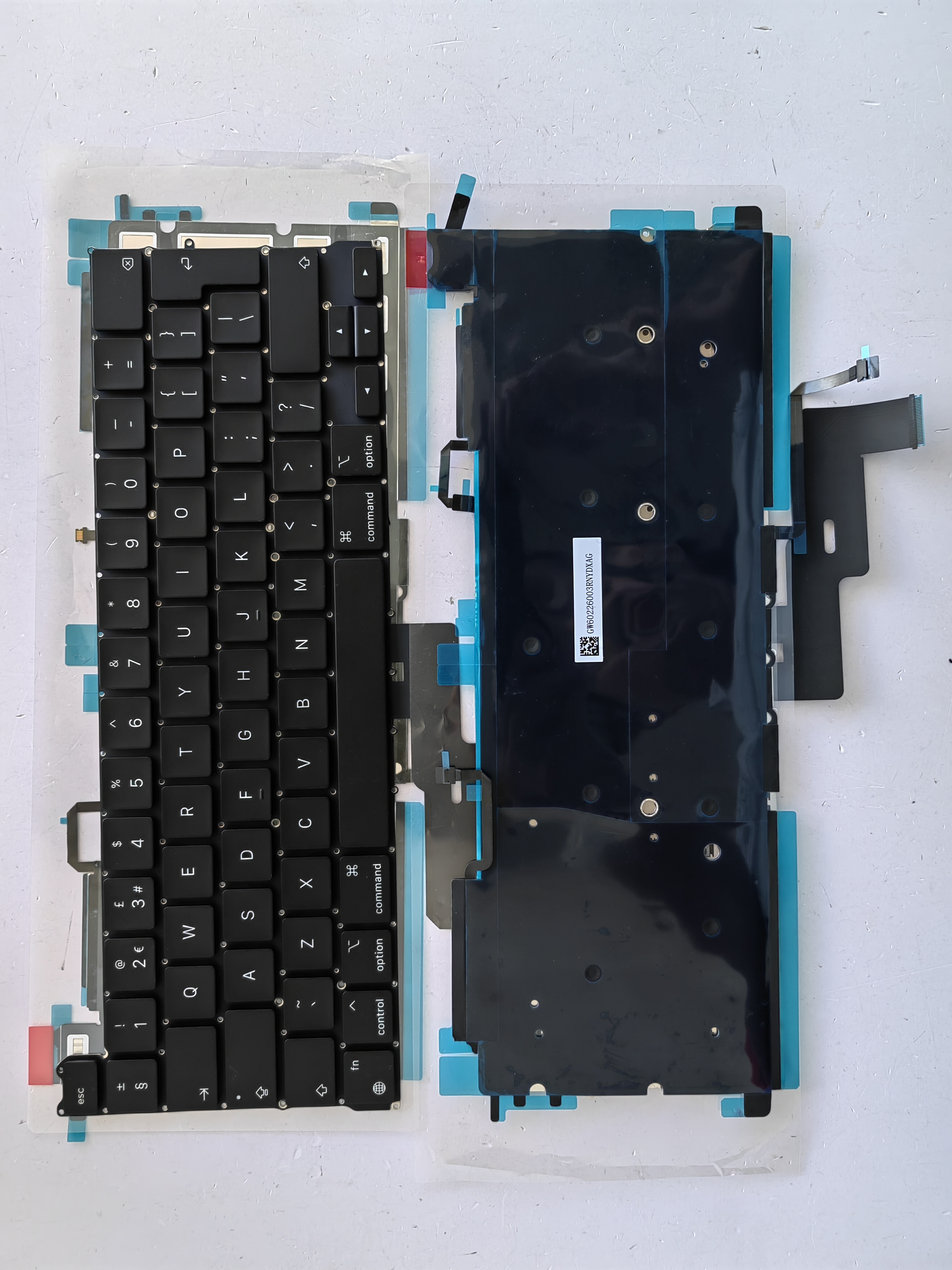Picture of New Replacement Laptop Keyboard For APPLE A2338 Enter BLACK Backlit UK Layout